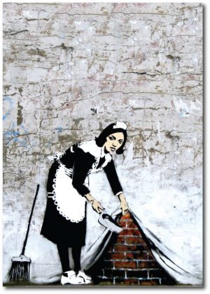 Camden Maid - Banksy Greeting Card