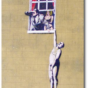 Banksy Greeting Card - Hanging-Man