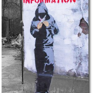 Banksy Greeting Card - Tourist Information