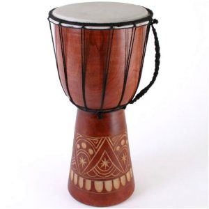 Hand-carved-bongo-drum