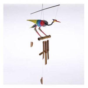 Hanging Bamboo Wind Chime – Colourful Bird