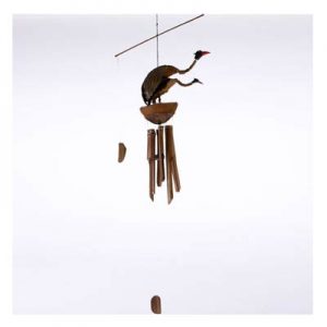 Hanging Bamboo Wind Chime - Pair of Birds - 120 cm Tall