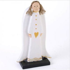 Standing Wooden Angels. 27 cm Tall