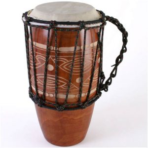 Carved Lap Bongo Drum