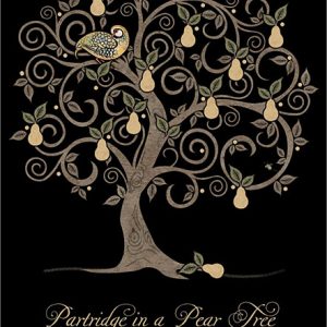 pear tree - christmas card - ferailles.co.uk