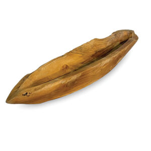 Boat Bowl Hand carved Teak Root