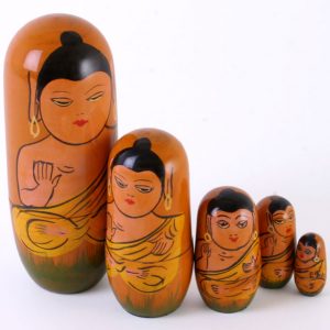 5 in 1. Traditional Russian Buddha Doll Set. Ferailles.co.uk