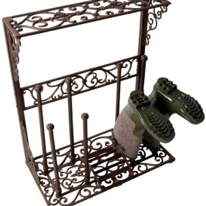 Cast Iron Boot Rack. Holds 4 pairs