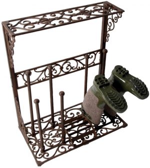 Cast Iron Boot Rack. Holds 4 pairs