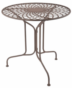 Country Green Round Garden Metal Table