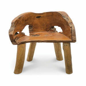 Large Teak Root Handcarved Armchair