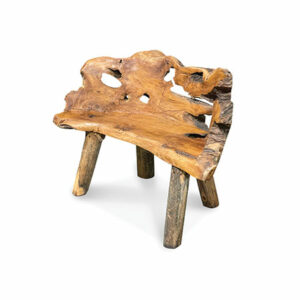 Teak root bench small size 110 to 130 cm
