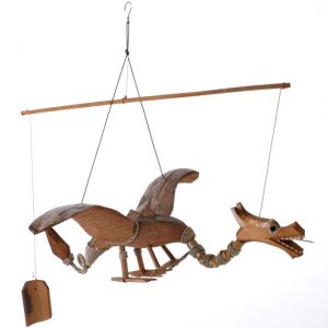 he Flying Dragon - Coconut & Bamboo - Mobile - 35cm