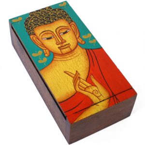 Handpainted Buddha Box Trinket Chests