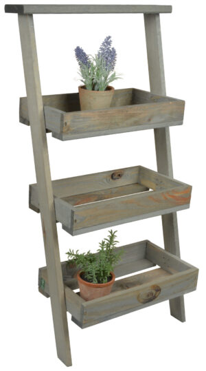 3 Tier Lean to Wooden Planter