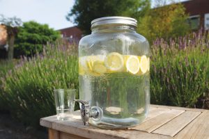 Glass Jar Juice Dispenser. Outside 3