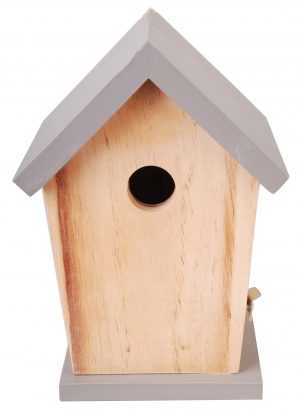 blue tit birdhouse grey