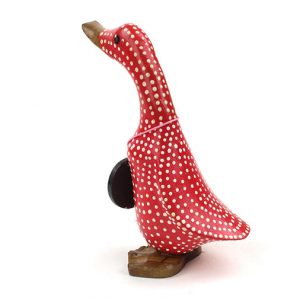 Red Duck White Polka Dots