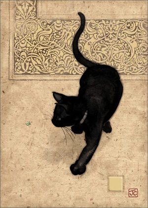 black-cat-greeting-card
