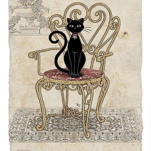 chair-cat-greeting-card