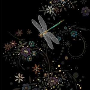 dragonfly-in-a-swirl-jewels-bug-art-cards