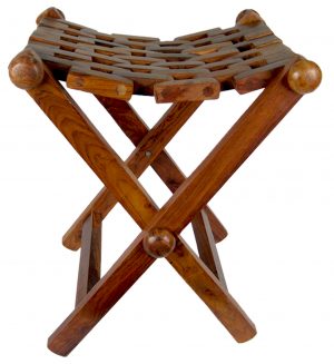 Traditional Indian Folding Stools. Solid wood. Comfortable.