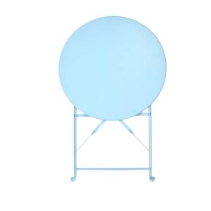 Blue bistro folded table