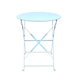 Blue bistro folding table