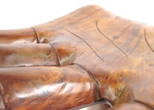 Wooden Hand Chair - Large. Close-up