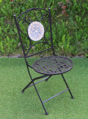 Circle Mosaic - Metal Folding Chair