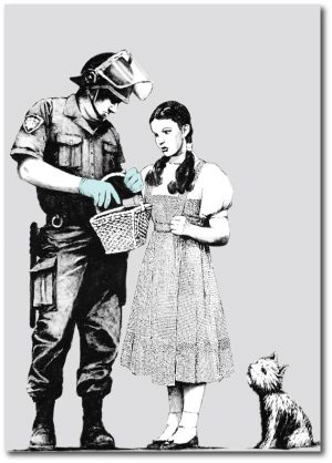 Dorothy Searched - Banksy Greeting Card