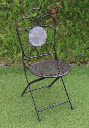 Mosaic Patio - Folding Metal Chair