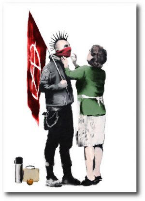 Mum Punk - Banksy Greeting Card