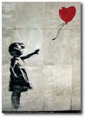 Original Balloon Girl - Banksy Greeting Card