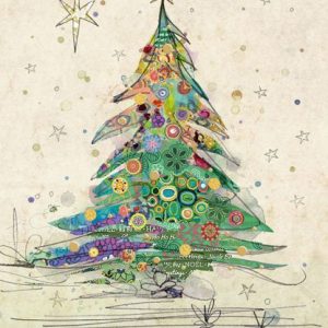 Painted Tree - Bug Art Christmas Card