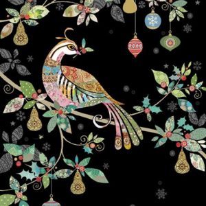 Partridge Tree - Bug Art - Christmas Card