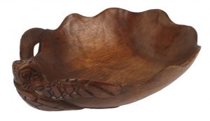 30cm Handcarved Wooden Turtle Bowl