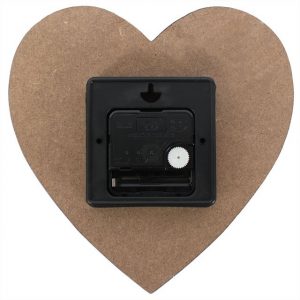 Reverse shot of the small heart clock