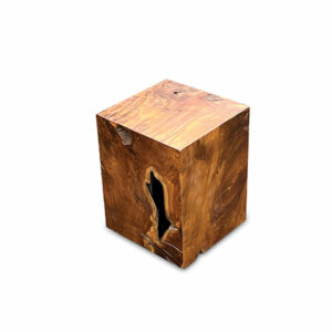 Teak Root Cube Block