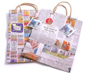 Newspaper Gift Bags 25 x 30 cm