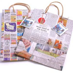 Newspaper Gift Bags 25 x 30 cm