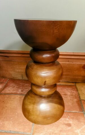 Contemporary Goblet – Solid Acacia Wood – Side Table