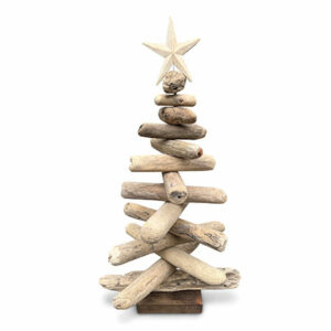 Teak Driftwood Tree with Star