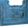 Blue Door Frame Mirror - Close up shot