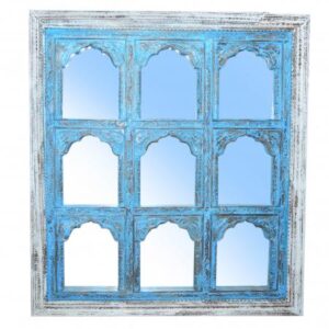 Blue Window Mirror 9 Frame