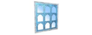 Blue Window Mirror - Angled shot