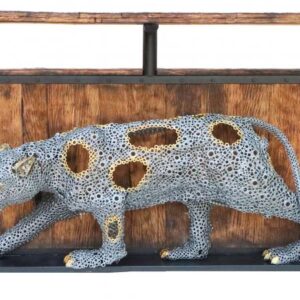 Recycled Sculpture Panther Drinks Bar Counter