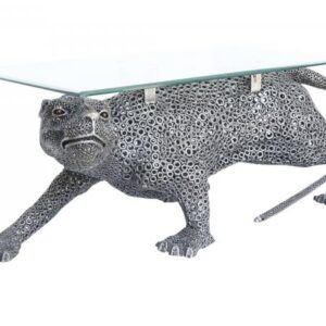 Recycled Metal Sculpture - Panter Big Cat Centre Table