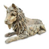 Giant Lion Driftwood Sculpture Garden Bench